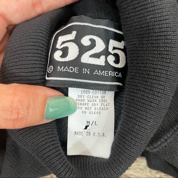 525 America Black Turtle Neck Knit top - Picture 4 of 4
